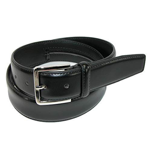 CTM Leather Money Belt, Black, 44 - Image 1