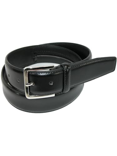 CTM Leather Money Belt, Black, 44 - Image 5