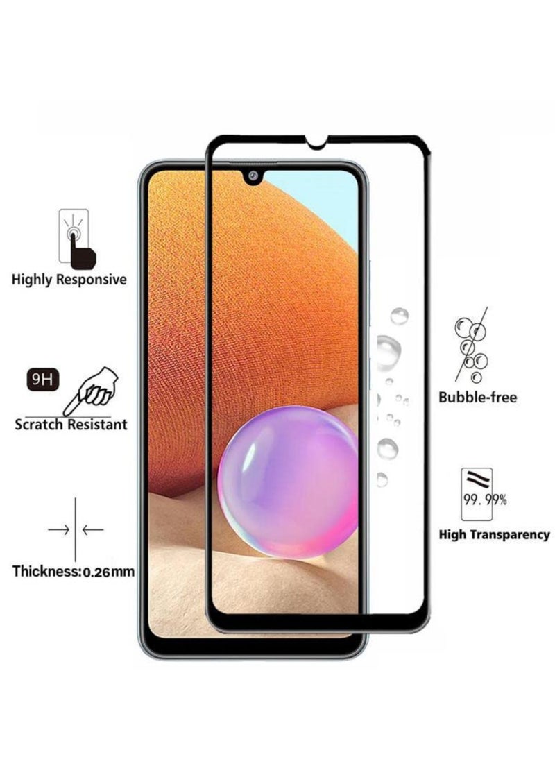 BORTONY Tempered Glass Screen Protector For Samsung A33 5G Black/Clear - Image 3