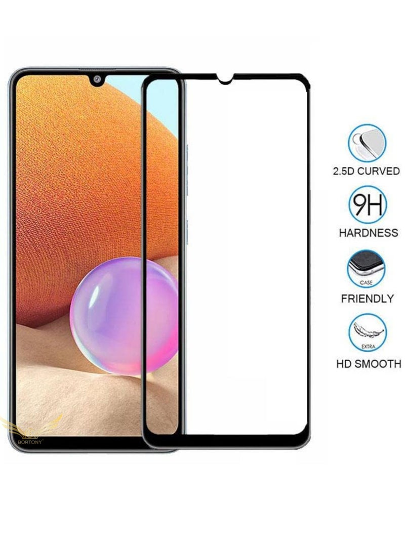 BORTONY Tempered Glass Screen Protector For Samsung A33 5G Black/Clear - Image 4