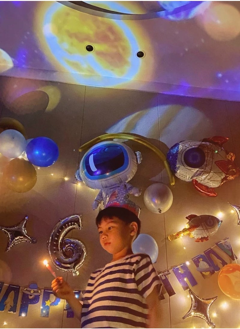 Generic Star Night Sky Projecter Lamp With 13 Flims, Galaxy, Solar System, Saturn  - Image 5