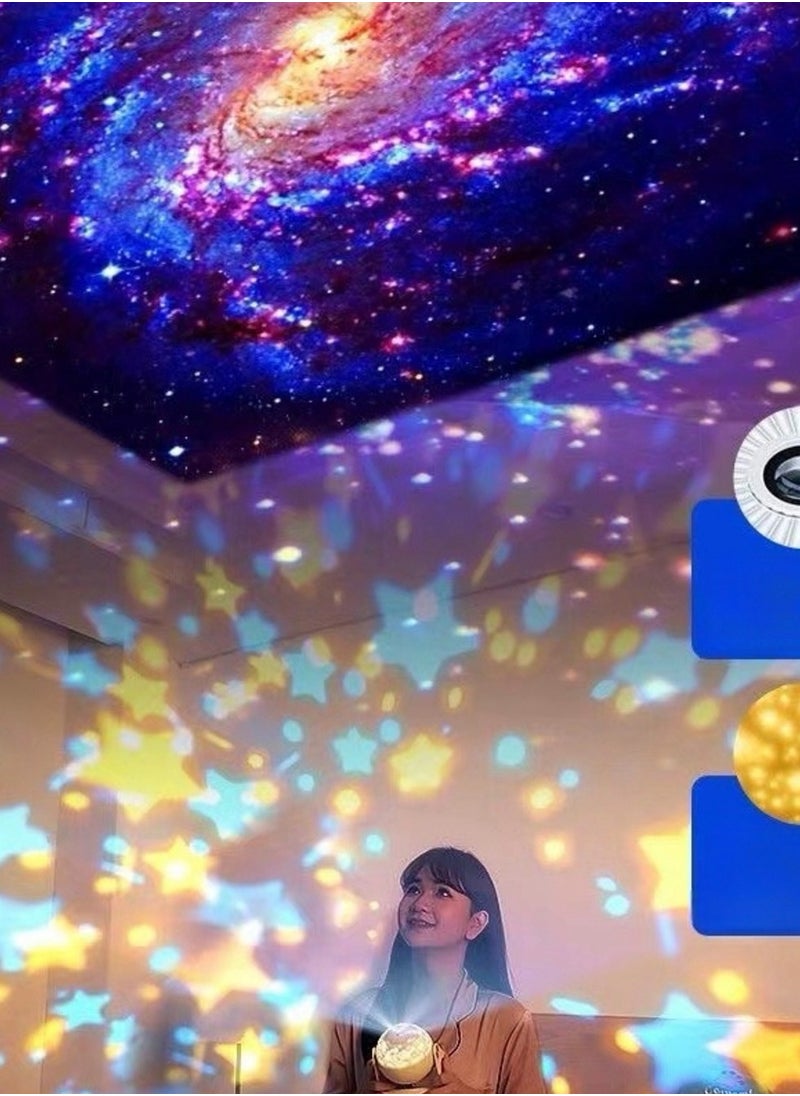 Generic Star Night Sky Projecter Lamp With 13 Flims, Galaxy, Solar System, Saturn  - Image 2