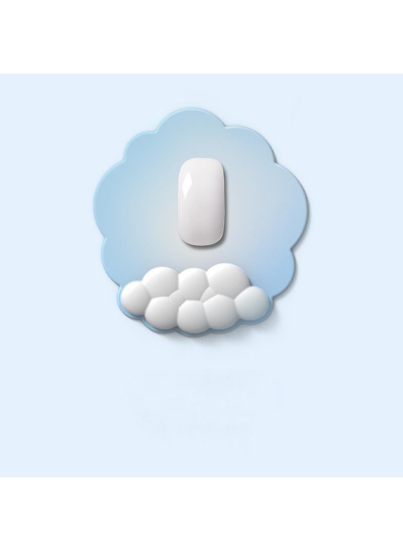 Y&D 3-Piece Office Keyboard Cloud Wrist Rest And High Density Memory Silicone Non Slip Base Mouse Pad - Image 2