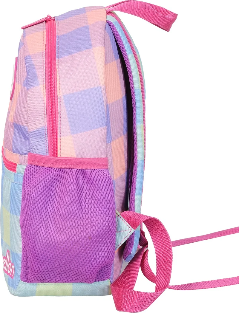 UNITED COLORS OF BENETTON . Plaid Pattern Girl Kindergarten Bag