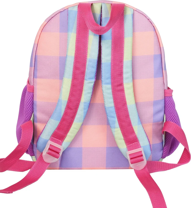 UNITED COLORS OF BENETTON . Plaid Pattern Girl Kindergarten Bag