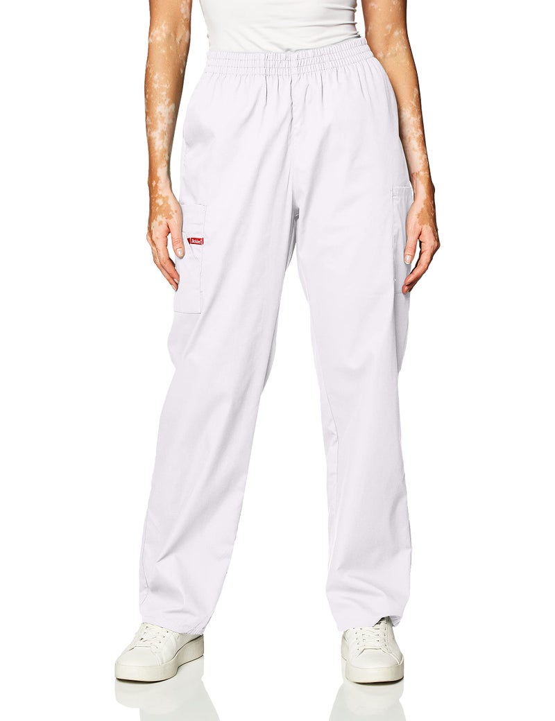 Dickies Women's EDS Signature Natural Rise Pull-On Pant, White, X-Small/Tall - Image 2