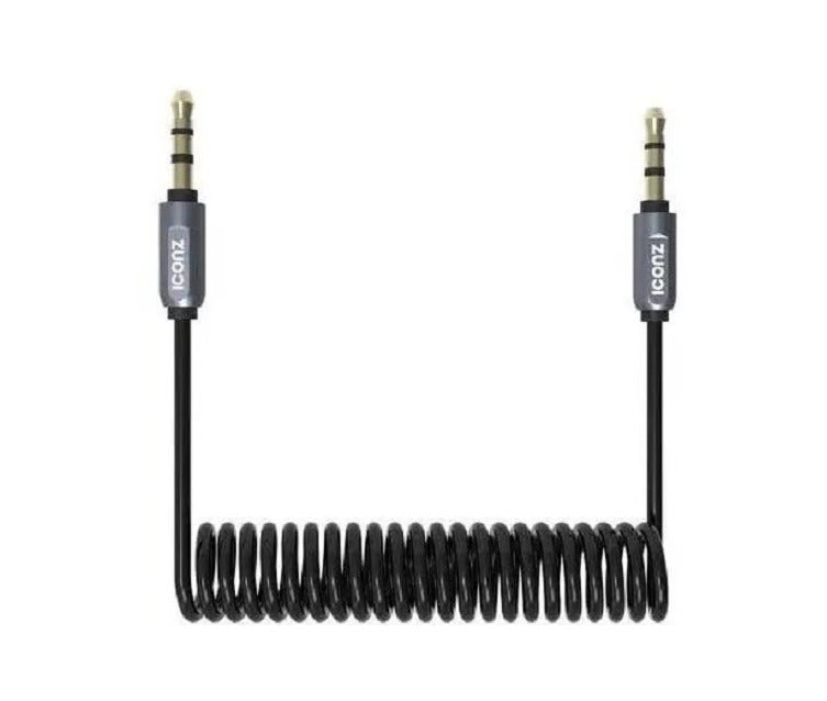Jack Coiled Cable 1m Black-Titanium