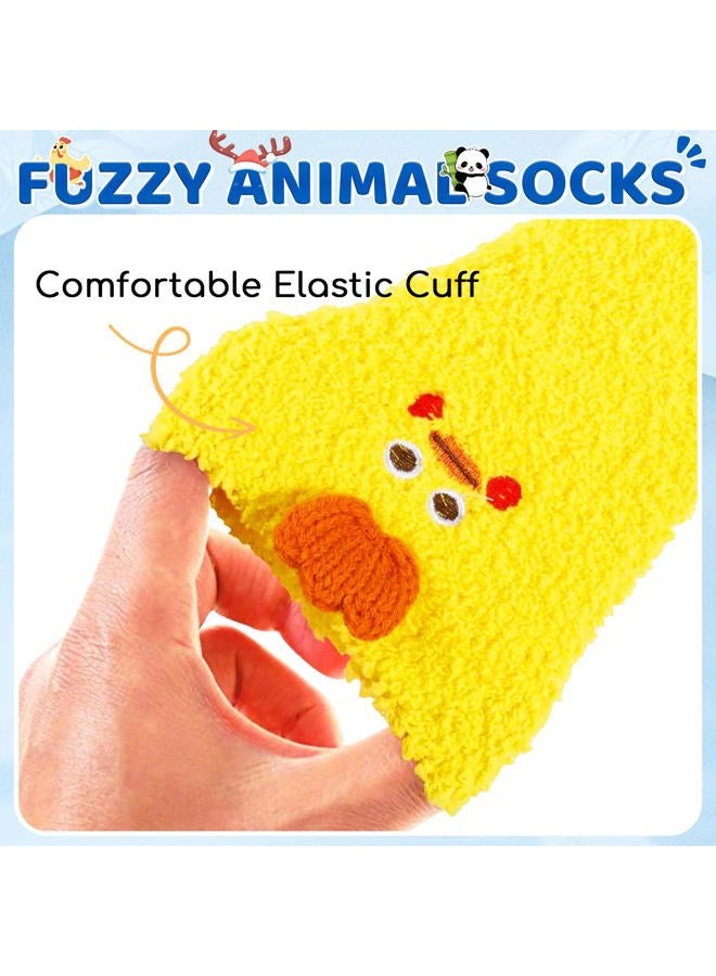 Zmart Fuzzy Socks for Women & Teen Girls - Fluffy Warm Winter Cozy Animal Socks, Assorted #3 - Image 5