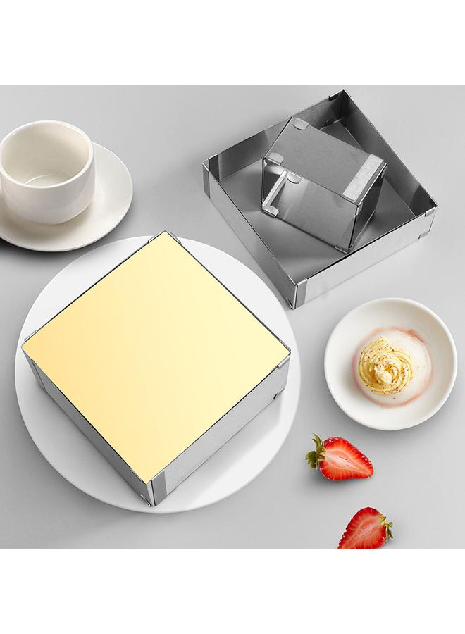 Bluejw Stainless Steel 6-12 Inch Telescopic Mousse Circle Cake Mold Cake Mold Egg Tart Mold DIY Hand Baking Tools - Image 3