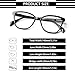 VisiWell 4 Pack Progressive Multifocus Reading Glasses for Women Men Blue Light Blocking Readers with Spring Hinge 4 Mix color 175 x - Image 4