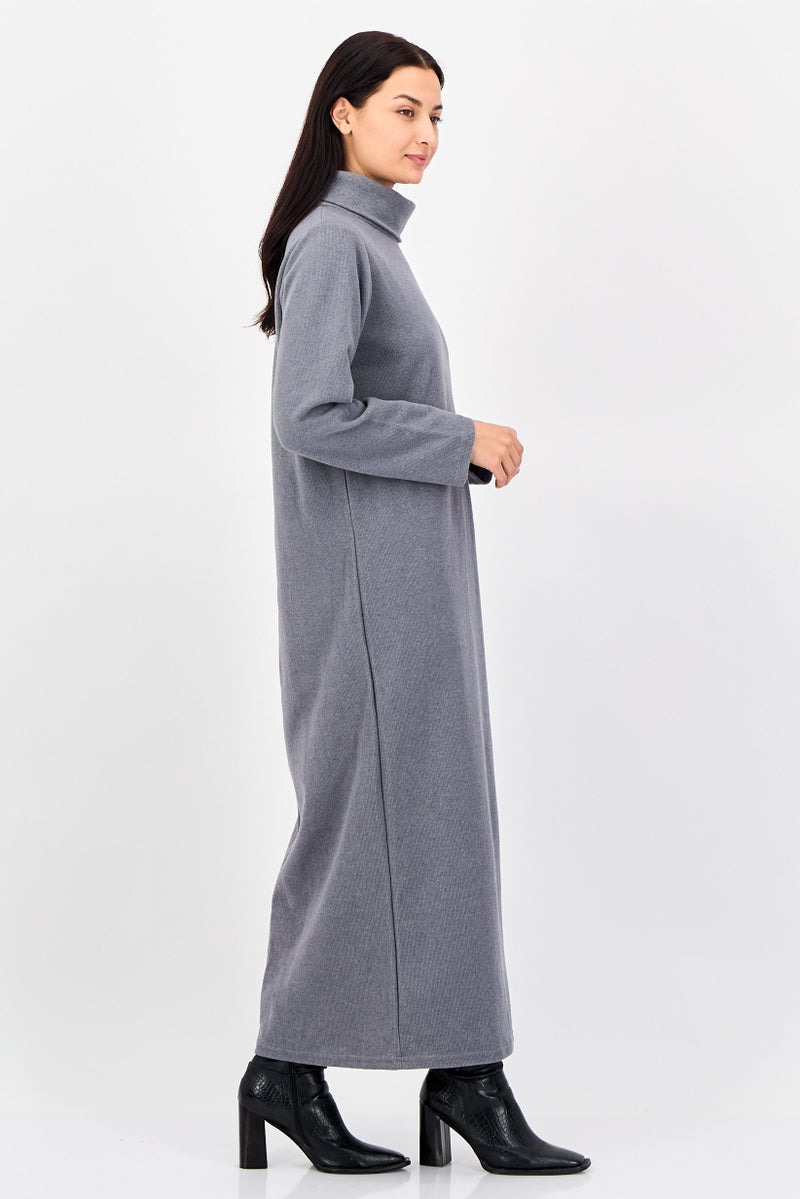 trendyol Women Knitted Sweater Dress, Grey - Image 3