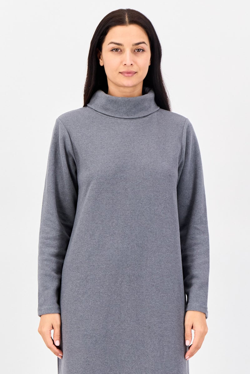 trendyol Women Knitted Sweater Dress, Grey - Image 2