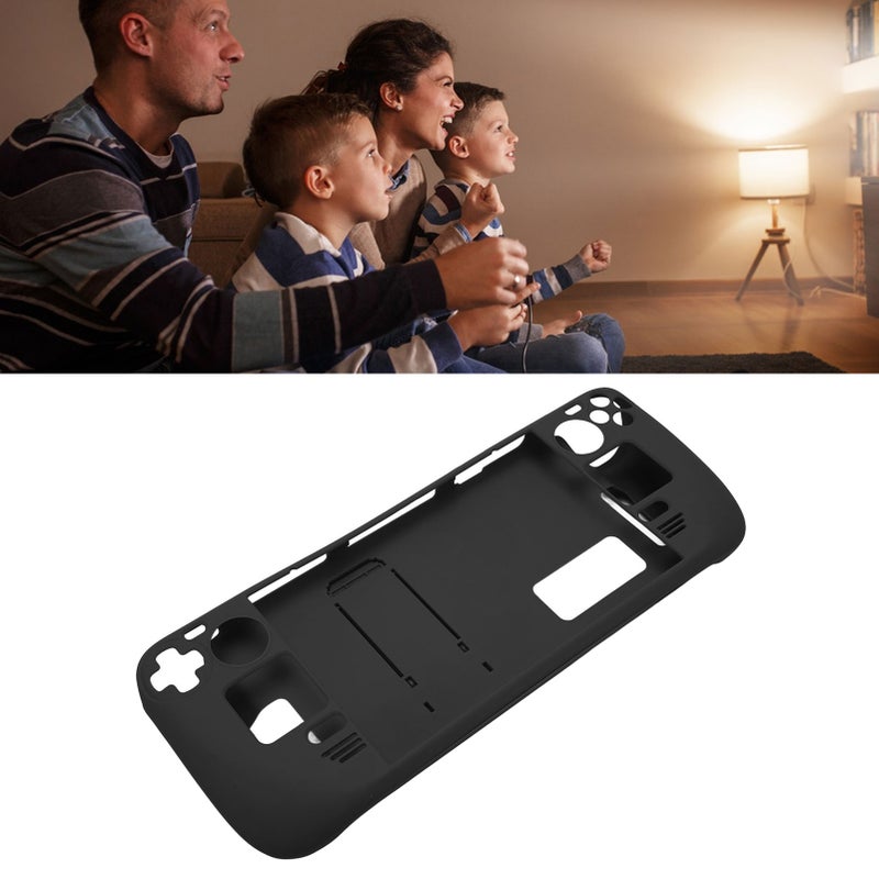 Kickstand Case for Steam Deck Hands Free Full Protection Fingerprint Proof Protective Case for Steam Deck Coffee Brown - Image 4