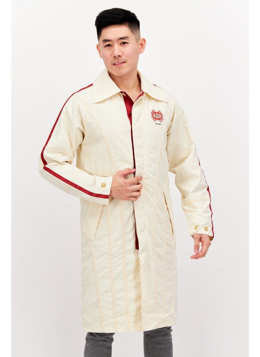 Puma x Palomo Men Sportswear Fit Long Sleeve Outdoor Jacket, Beige Combo  - Image 1