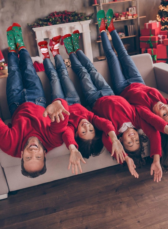 Bunnycool جوارب ضغط الكاحل من باني كول، 6 أزواج للنساء، جوارب رياضية قصيرة داعمة للكاحل بنقشة زهور عيد الميلاد، مناسبة للجري والمشي لمسافات طويلة (مقاس متوسط، ألوان عيد الميلاد، متعددة الألوان) - Image 4