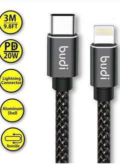 budi Budi USB-C 20W 3 Metter Efficient and Reliable High-Speed Lightning Cable Power Delivery for 13 Pro Max 13 Pro 13 12 Pro Max 12 Pro 12 Etc  - Image 2