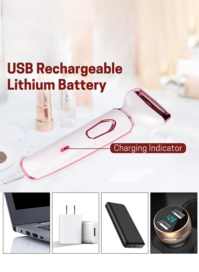 سوسيتي مقص شعر الحاجبين SUCITY، مقص شعر متعدد الوظائف رباعي الوظائف، مفرز كهربائي للنساء، مقص شعر الحاجبين قابل للشحن عبر USB بمنشأ ABS+UV، مفرز بدون ألم، مقص شعر للبكيني والشعر الأنفي والحاجبين والجسم والشعر الجانبي - Image 4