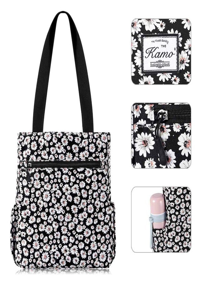 KAMO Floral Tote - Shoulder Bag, Stylish Shopping, Casual Foldaway Travel Handbag for Women - Image 4