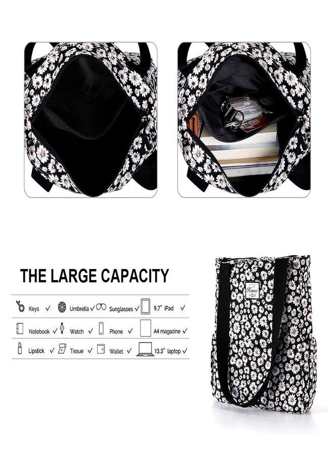 KAMO Floral Tote - Shoulder Bag, Stylish Shopping, Casual Foldaway Travel Handbag for Women - Image 5