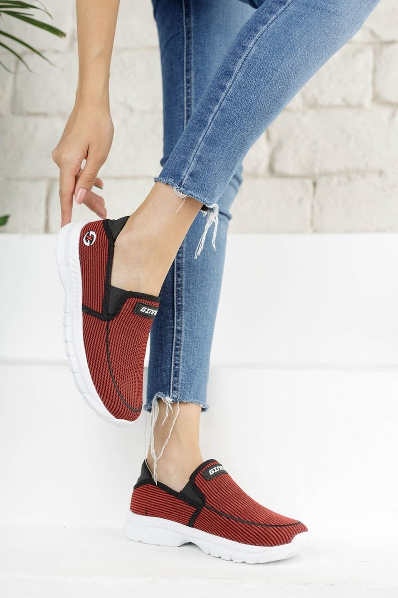 Riccon حذاء رياضي أحمر وأسود unisex 001204  - Image 5
