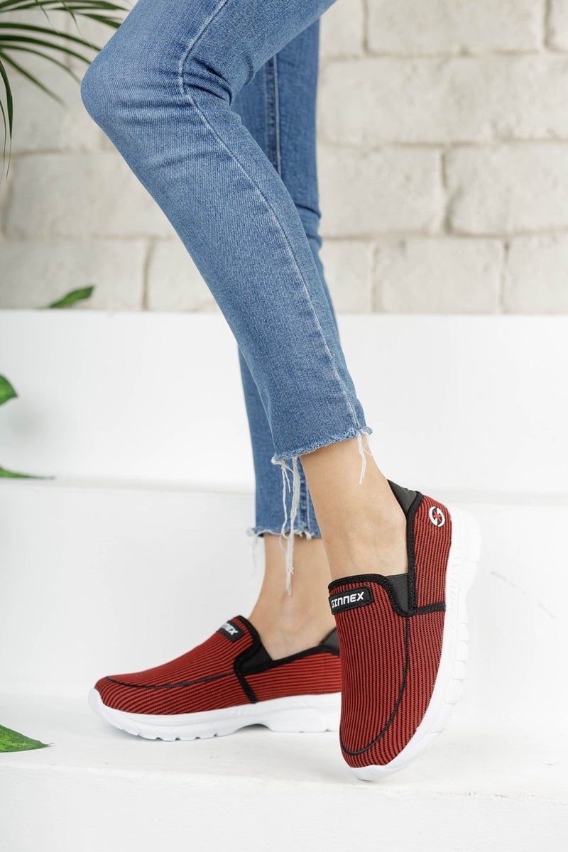 Riccon حذاء رياضي أحمر وأسود unisex 001204  - Image 3