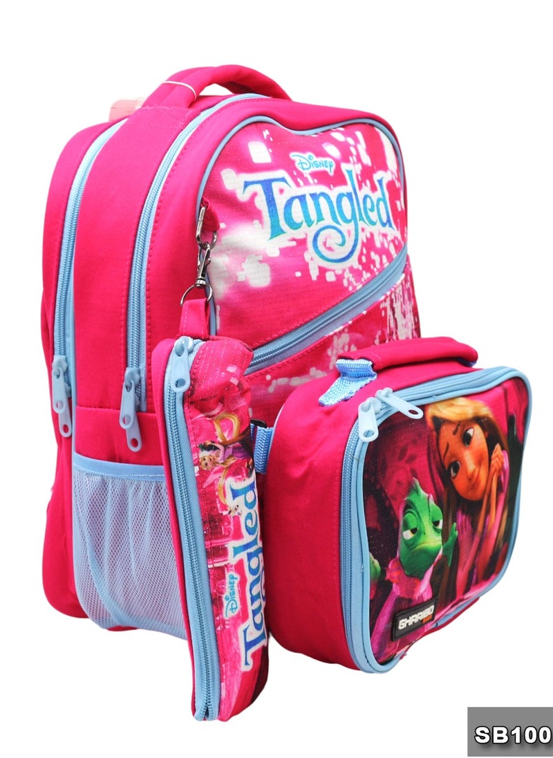 Gharibo Bags School backpack with lunch bag Size 15 Rapunzel  - Image 2