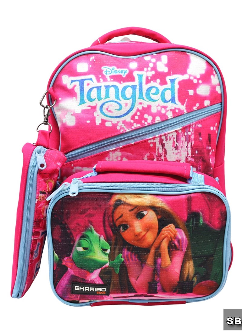 Gharibo Bags School backpack with lunch bag Size 15 Rapunzel  - Image 1