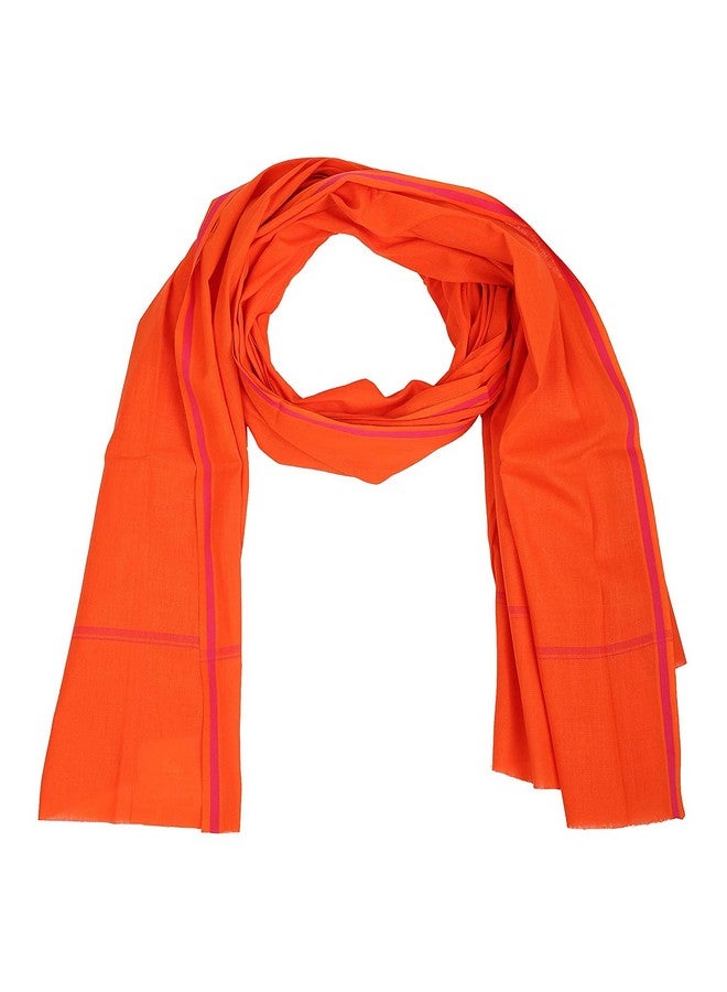 ROLIMOLI 100% Cotton Red Gamchha/Angochha Set of 1 (2 Meter) - Image 1