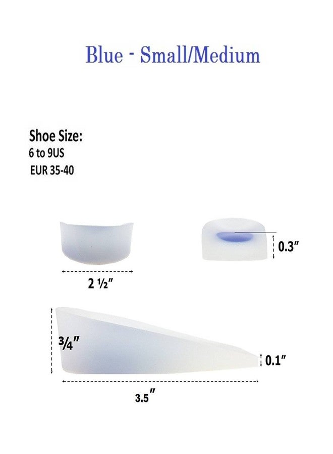 Lify Soft Silicone Heel Cups and Gel Heel Protectors for Men and Women, Heel Pads, Plantar Fasciitis Inserts, Heel Inserts, Heel Support, Foot Pain Relief - 1 Pair (Large (Men)) White - Image 5