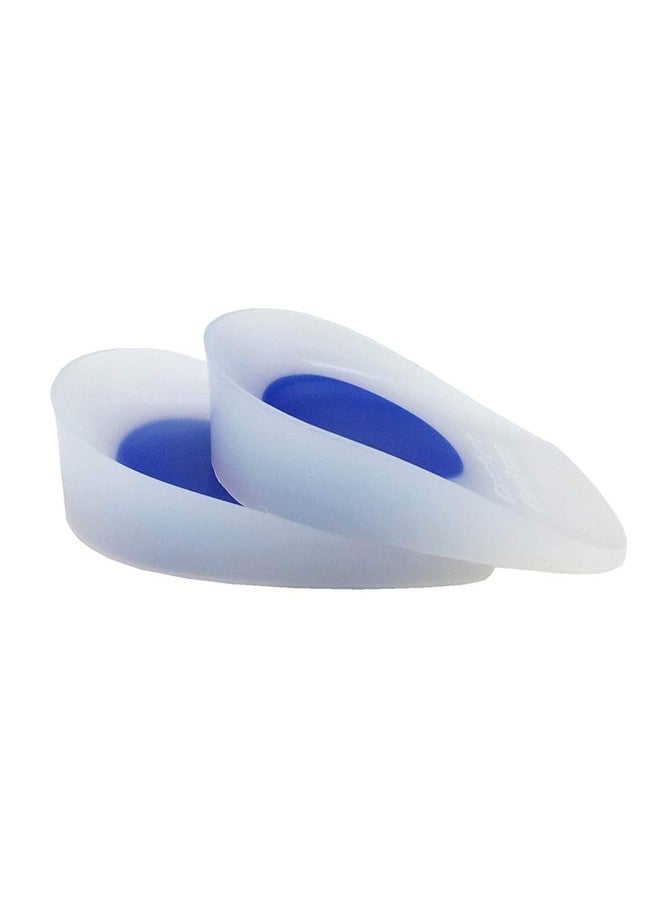 Lify Soft Silicone Heel Cups and Gel Heel Protectors for Men and Women, Heel Pads, Plantar Fasciitis Inserts, Heel Inserts, Heel Support, Foot Pain Relief - 1 Pair (Large (Men)) White - Image 1