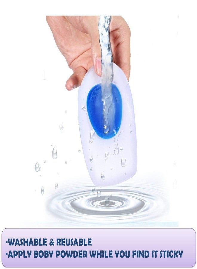 Lify Soft Silicone Heel Cups and Gel Heel Protectors for Men and Women, Heel Pads, Plantar Fasciitis Inserts, Heel Inserts, Heel Support, Foot Pain Relief - 1 Pair (Large (Men)) White - Image 3