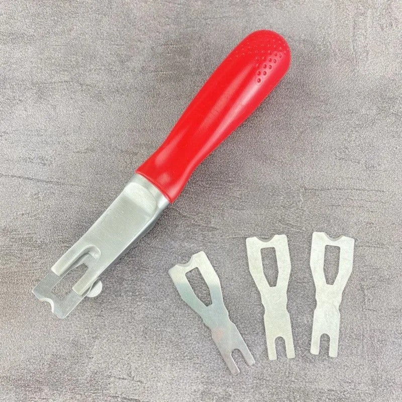 Linoleum Trimming Tool Set: Precision Cutting Blade With Guide Attachment - Quick Efficient Trim Rounded Notch Linoleum Cord Cutting Tool For On-Site Flooring Installation & Maintenance - Image 5
