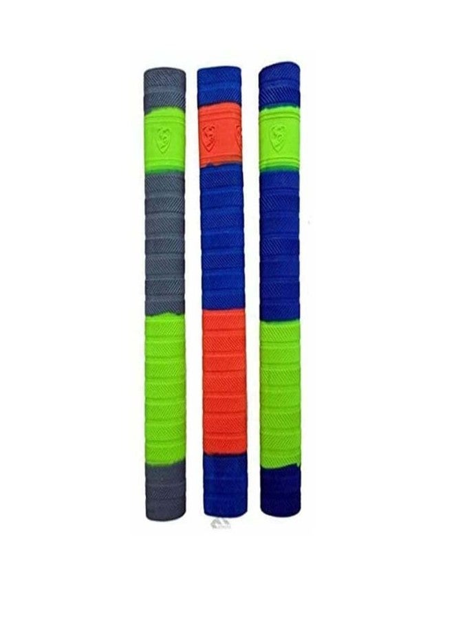 AnNafi® Cricket bat Grip 3 pieces (Color May Vary) | Players Bat Grip - No Slip Rubber Hand Grip Support - Extra Cushion Protection for Bats & Racquets - for Practice or Training Use - Image 1