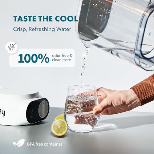 Piurify Compact 50oz Countertop Electric Water Filter Pitcher – Removes 99% of Lead, PFAS & Chlorine – 6-Month UltraFiltration - Image 4