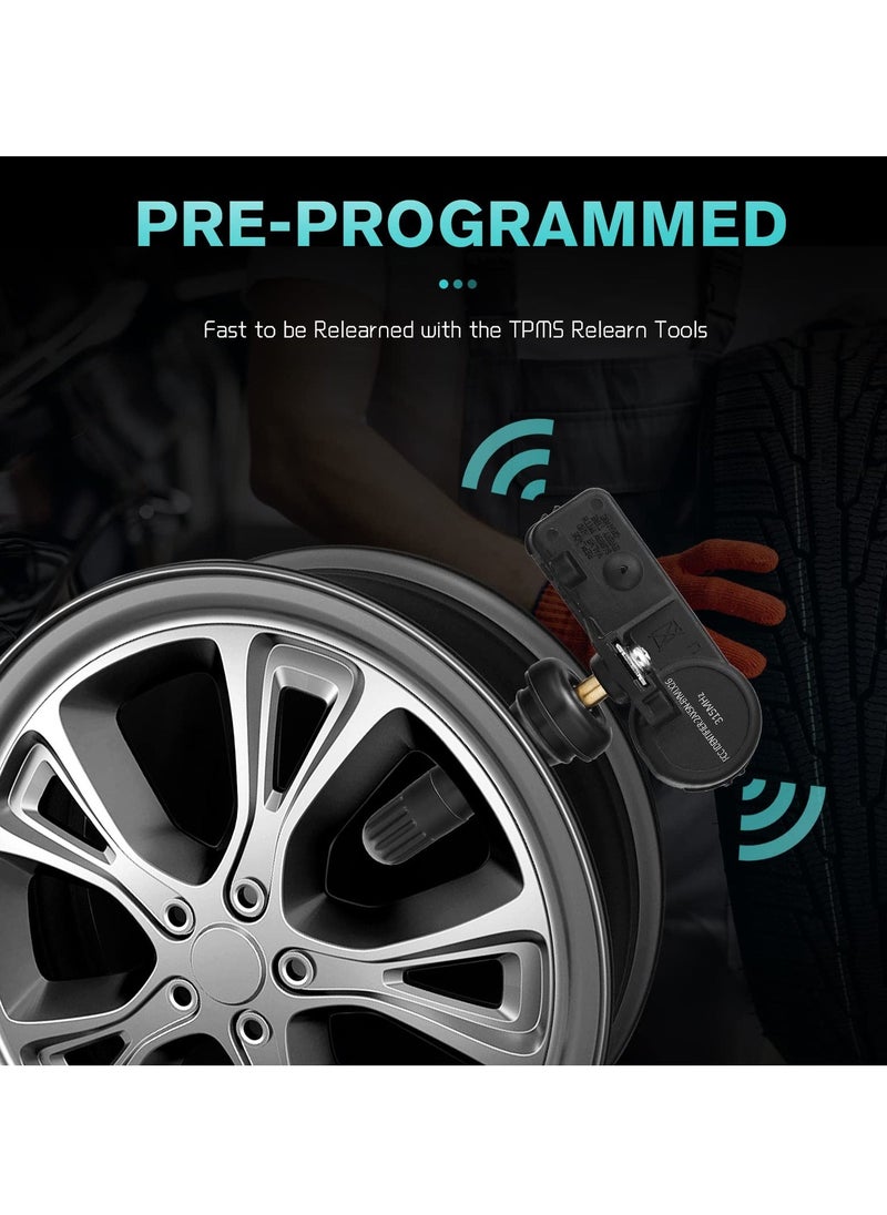 Loquat 315MHz Tire Pressure Sensor, TPMS Sensor Replacement for GMC Sierra, Buick, Cadillac, Chevy Impala, HHR, Equinox, Tahoe, Traverse, Malibu, Suburban, Replaces 13586335, 13581558, 13598771, 13598772 - Image 3