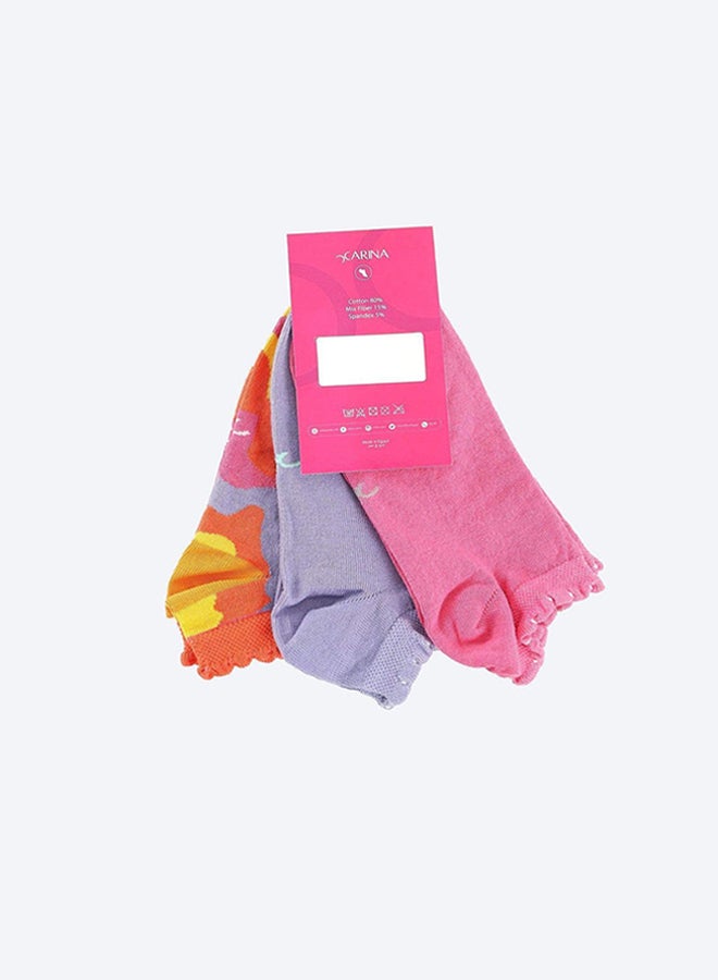 Carina Ankle Length Socks - 3 Pairs - Image 2