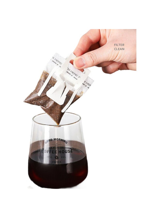 Mongdio Ear-Loop Filter Paper, Imported From Japan, Non-Woven Portable Hand-Brewed Filter Cup, Drip-Style, Hand-Brewed Coffee Filter Paper, 50 Pieces - Image 1