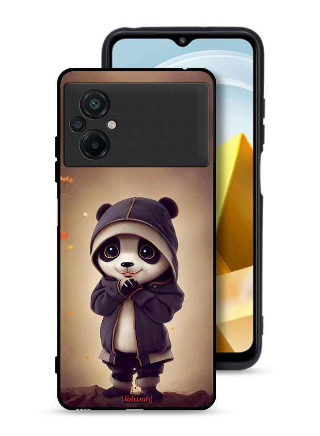 Tolwak Xiaomi Poco M5 4G Protective Case Cover Cute Little Panda - Image 1