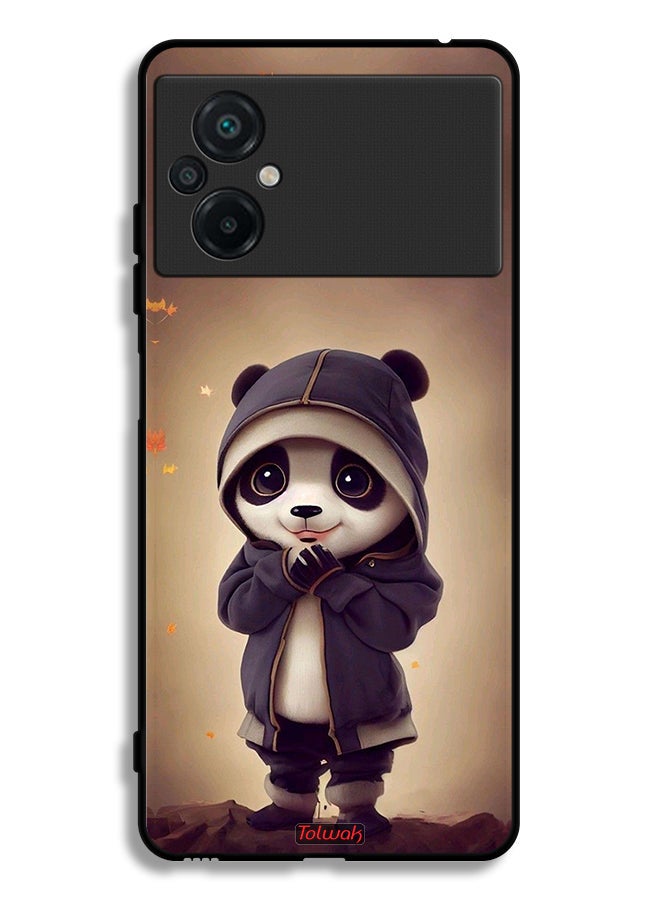 Tolwak Xiaomi Poco M5 4G Protective Case Cover Cute Little Panda - Image 2