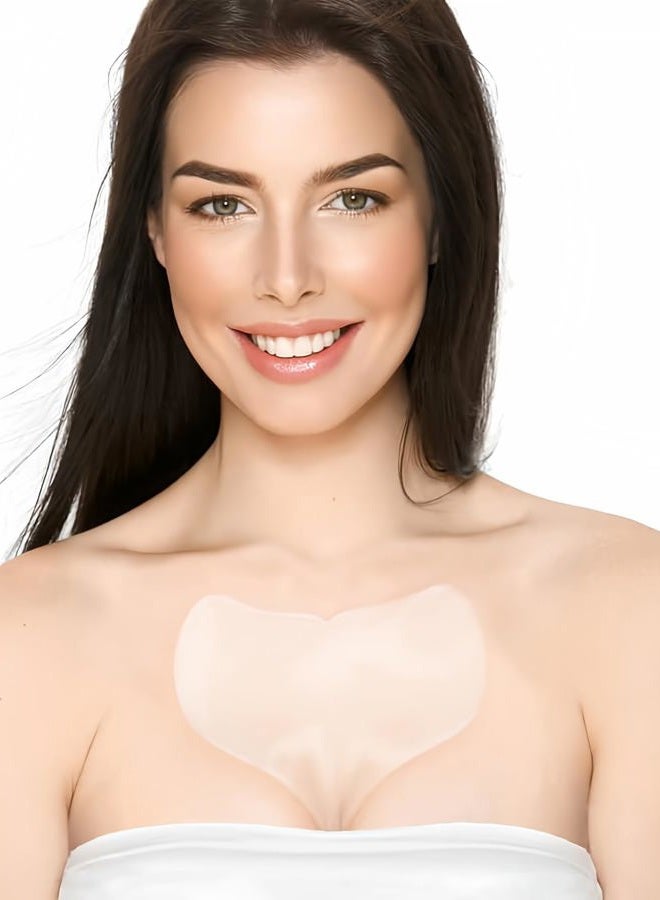 BLUMBODY Chest Wrinkle Pads - Anti-Aging Advanced Skin Firming Tightening & Moisturizing Treatment - Skin Safe Silicone Patches - Reusable Overnight Lift for Crepe Erase - Neck & Décolleté (1.5-mo Supply) - Image 1