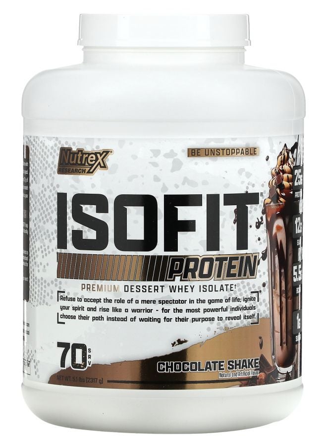 Nutrex Research IsoFit Chocolate Shake 5.1 lbs (2317 g) - Image 1