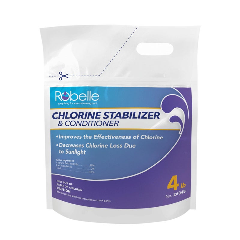 Robelle 4-Pounds Premium Chlorine Stabilizer and Conditioner, Concentrated Cyanuric Acid for Pools, Pool Stabilizer, Helps Chlorine Last Longer - Image 5