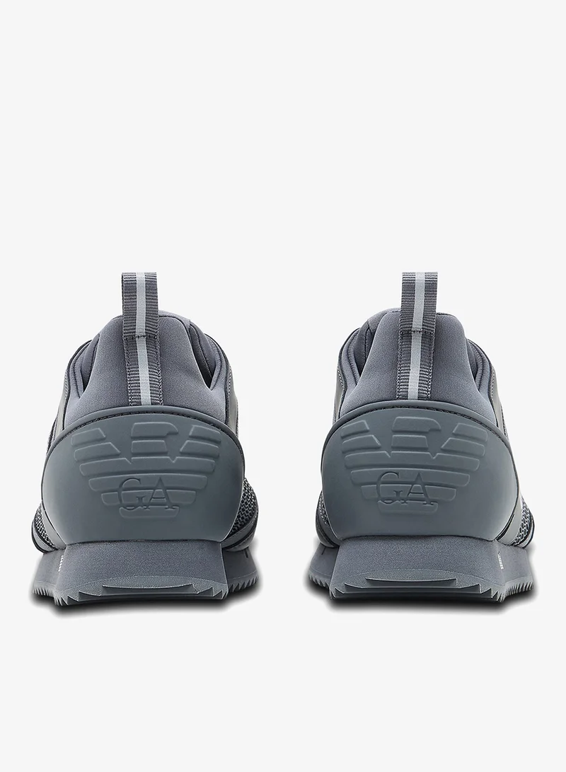 EA7 Emporio Armani Grey Men's Black And White Shoes  | Best Price UAE
