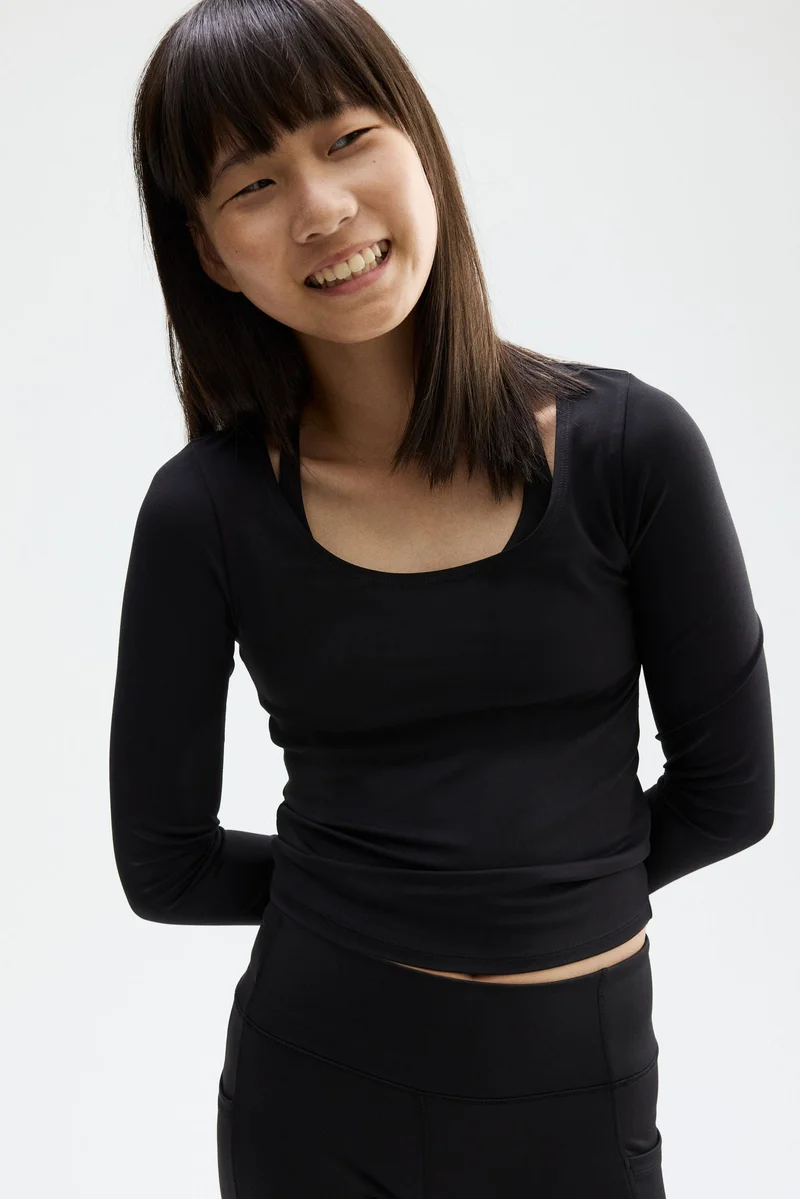 H&M Sports top with SoftMove™