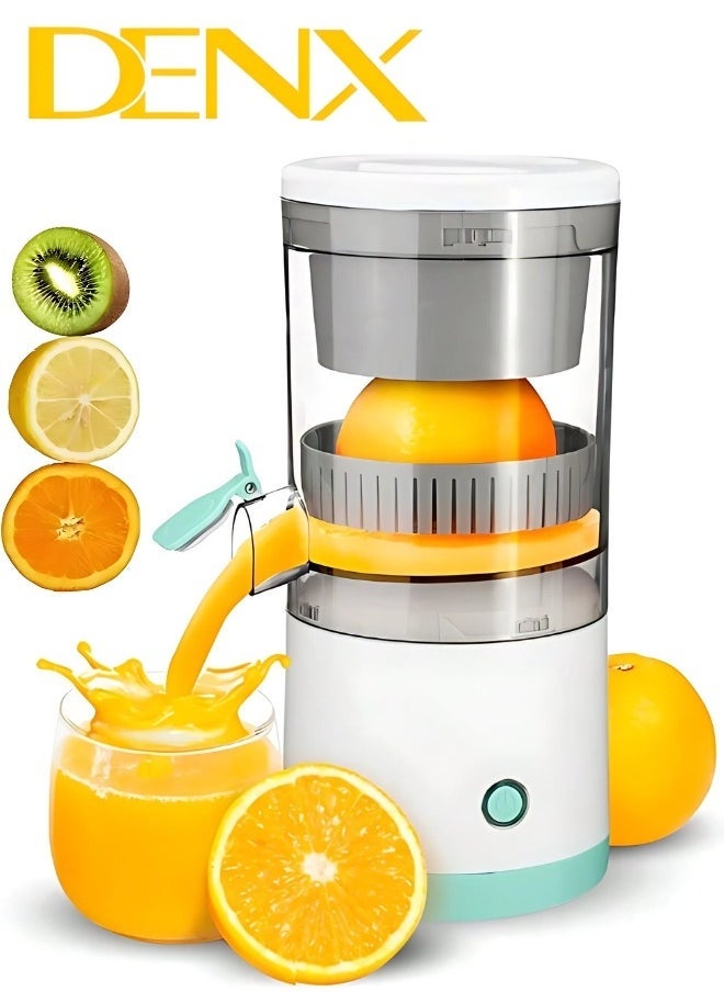 Denx Electric Citrus Juicer, Hands-Free Portable Usb Charging Powerful Electric Juicer Cordless Fruit Juicer, Multi Functional 1-Button Easy Press Lemon Orange Squeezer Machine For Kitchen - Image 1