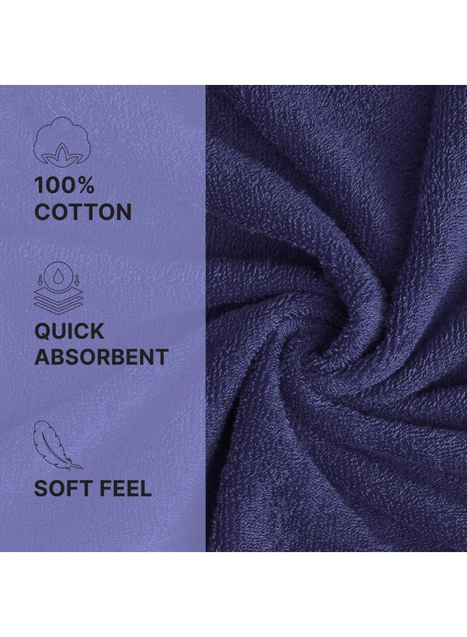 Welspun 100% Cotton Quick Dry Bath Towel | High Absorbency Super Soft, Fast Drying Towels for Bath | 380 GSM Large Size 1 Piece Bath Towel for Men and Women | Sized 70cm X 150cm Dark Blue - Image 2