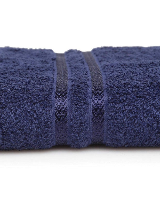 Welspun 100% Cotton Quick Dry Bath Towel | High Absorbency Super Soft, Fast Drying Towels for Bath | 380 GSM Large Size 1 Piece Bath Towel for Men and Women | Sized 70cm X 150cm Dark Blue - Image 4