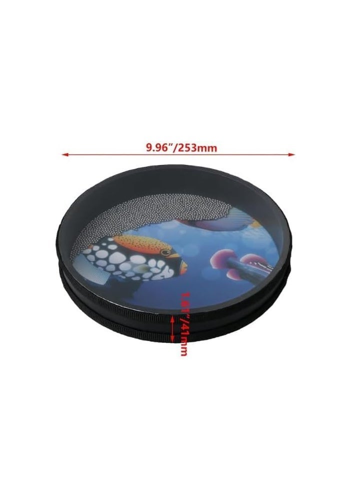 MegArya 10" Ocean Drum Hand Percussion Musical Instrument - Image 2
