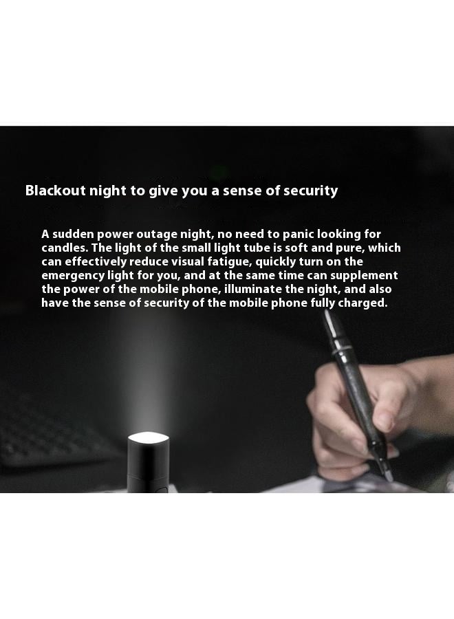 Portable USB Rechargeable Power Bank with EDC Flashlight Black- LED Flashlight | Powerful Lumens | Waterproof & Compact Ideal for Outdoor & Emergency Use - Image 5