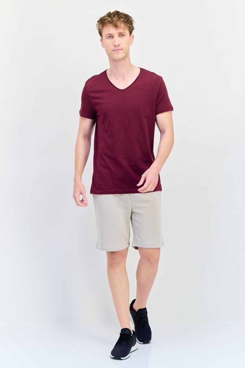 RBX Men Sportswear Fit Training Shorts, Beige - Image 4